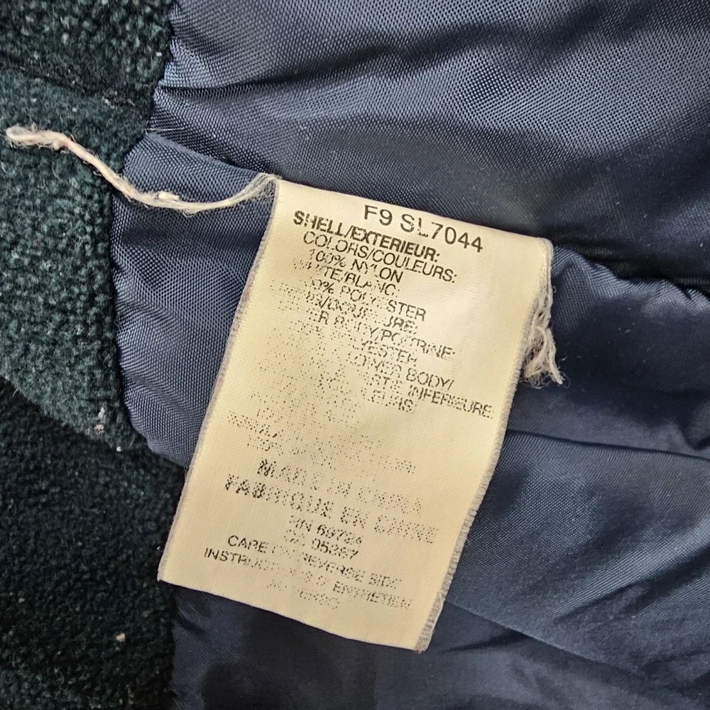 Columbia Sportswear Y2K Womens‎ M Fleece Lined Windbreaker Jacket Green Cinch